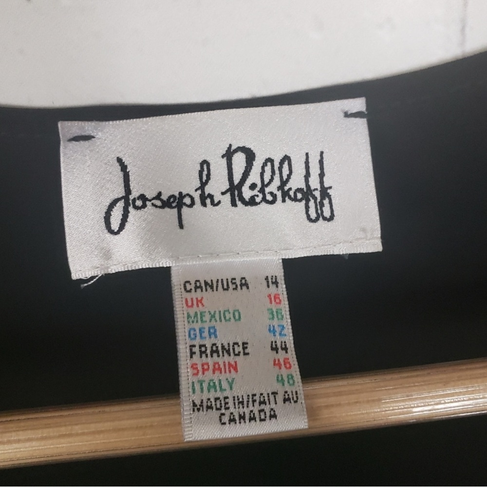 Joseph Ribkoff Black Fringe Kimono/Cover-Up - Picture 9 of 11